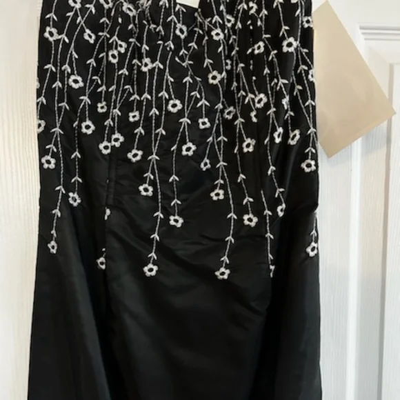 Jessica McLintock - Long Black Strapless Gown, Size 3 - NWT - Picture 5 of 7